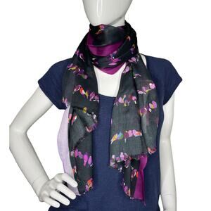 Kate Spade Lover birds Oblong Scarf 30" W x 80" L